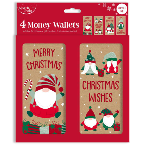 Picture of CHRISTMAS GONK MONEY WALLET 4 PACK